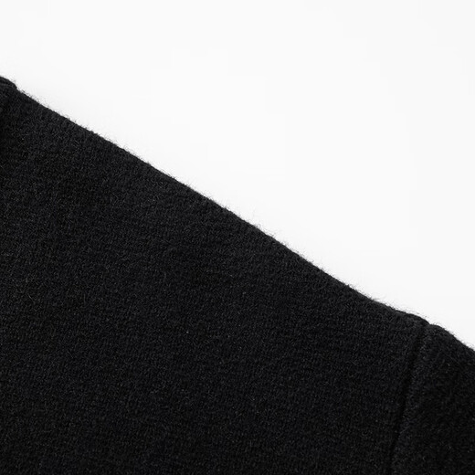 Charles Heart Simple Retro Cardigan Button Sweater for Men and Women Autumn and Winter Embroidered Sweater Couple Tops Black M