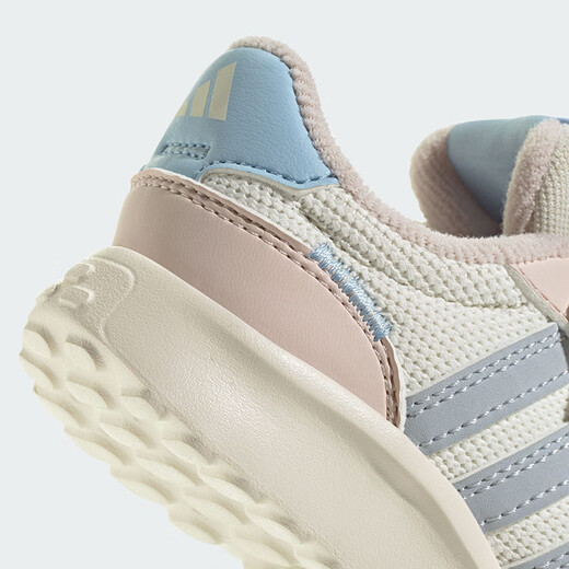 Adidas children's shoes 25 autumn and winter girls' baby sports shoes RUN 70s children's color-blocked Velcro casual shoes JQ4509