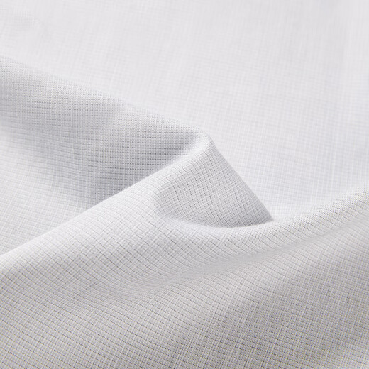 Youngor 2025 new shirt men's wool blended soft, skin-friendly, wrinkle-resistant, warm and comfortable, gray small plaid 42