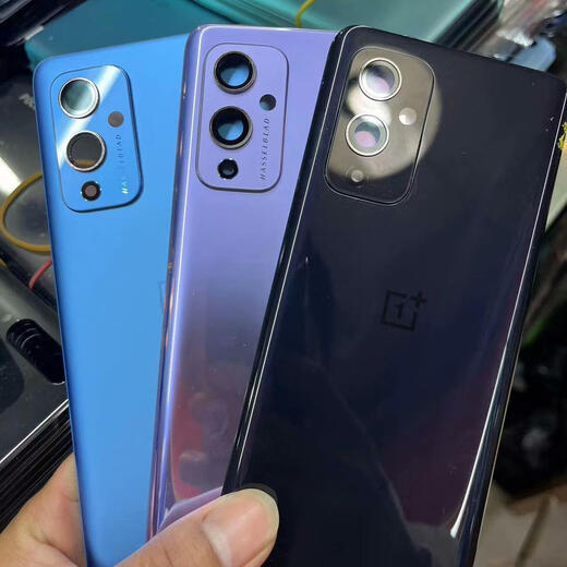 Suitable for OnePlus 9 back cover glass original OnePlus1+9rt disassembly battery cover 1plus 9pro pure original back shell 1+9Pro black hole disassembly with frame