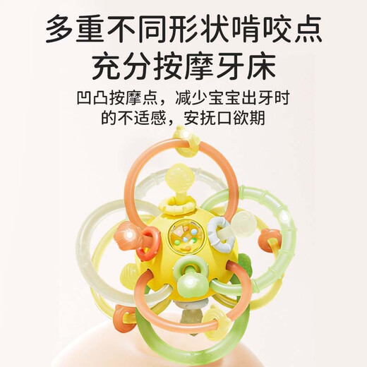 Paul's soothing teether oral 3-6 month baby Manhattan hand ball baby can chew teether rattle toy