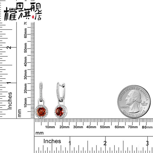 Quan Yin garnet earrings for women 925 silver set with 2.64 carats colored gemstone earrings for women classic simple earrings gift