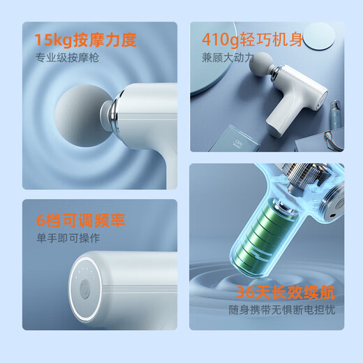 Fascia Gun Multifunctional Silent Mini Emerging Muscle Massager Grade Cervical Mask Vibration Massage Gun Fashion Green Standard Version-9kg Thrust High-End Storage Bag 12mm Deep