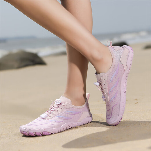 Di Gelong outdoor river tracing shoes breathable water fishing shoes for men and women seaside quick-drying beach swimming shoes indoor fitness 281 purple 41