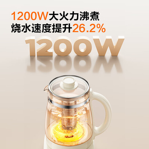 SUPOR health pot tea boiler stewing all-in-one tea pot kettle constant temperature insulation 2 liters large capacity electric kettle with filter 1200W high power 24H reservation 18 major functions 2L with filter 316L stainless steel bladder