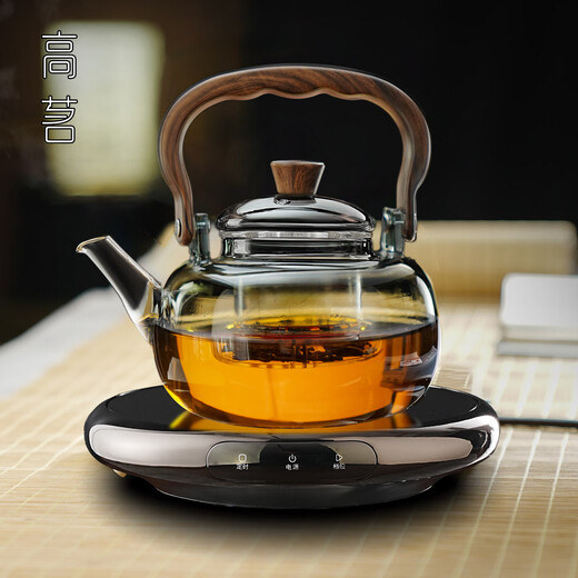 Gaoming (gaoming) ultra-thin electric ceramic stove tea set large capacity glass tea kettle office beam kettle tea stove Moxiang pot + Hengpeng stove