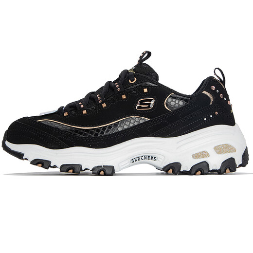 
Skechers women's shoes, sports shoes, fashion trend retro thick-soled dad shoes, panda shoes, fitness training, running and casual shoes 11979-BKGD 35