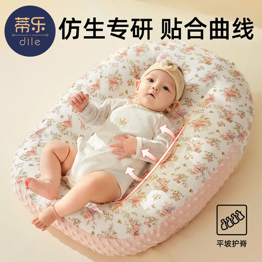 Tile Baby Incline Pillow Anti-vomiting Nursing Pillow Incline Cushion Pillow Newborn Soothing Pillow Cushion Breastfeeding Artifact Ike Panda (Type A Double Sided) 72*53cm-Removable and Washable 0-1 Years Old