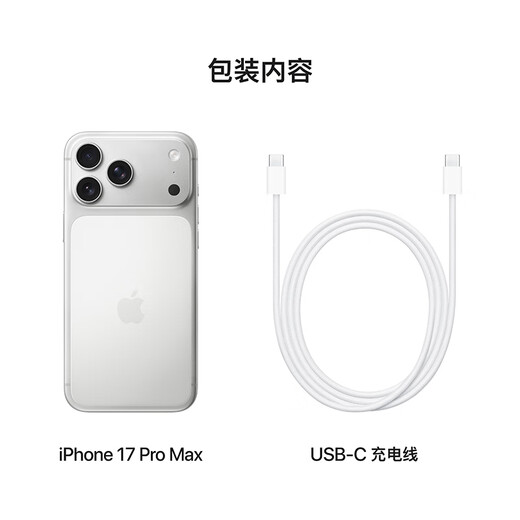 Apple/Apple iPhone 17 Pro Max 256GB Silver Supports China Mobile, China Unicom and Telecom 5G Dual SIM Dual Standby Mobile Phone
