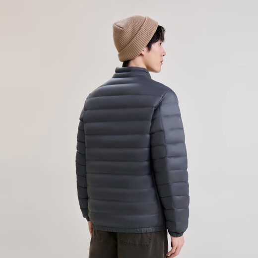 Snow Flying Classic New Couple Stand Collar Lightweight Down Jacket Casual Short Duck Down Warm Down Jacket Men Liman Khaki-Female 165