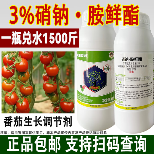 Harvest and Fenchuang carefully selected 3% sodium nitrate and amine fresh ester, genuine sodium nitrate and amine fresh ester, tomato growth regulator pesticide, agricultural flower bud promotion 1000ml