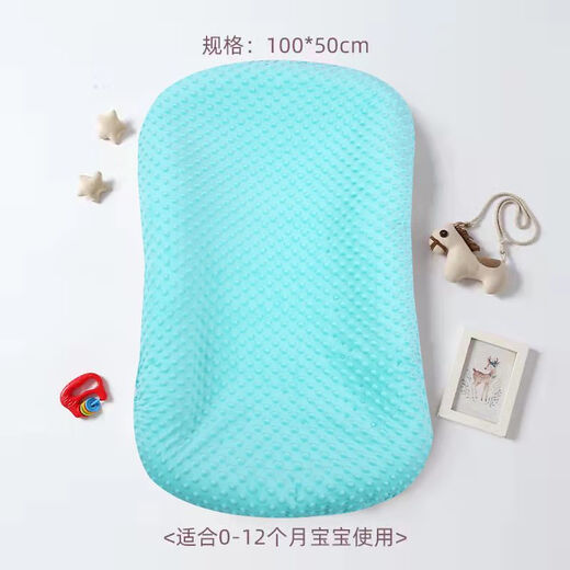 Portable bed-in-bed baby crib, foldable newborn anti-pressure bed, mobile bionic uterus bed, beanie powder, 0-12 months, removable and washable bed-in-bed