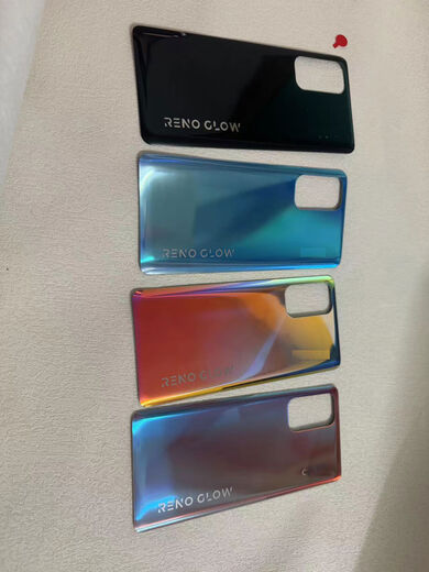 OPUYYM is suitable for reno7119 battery cover reno5pro back shell reno6pro back shell glass back cover mobile phone RE1PRO black back cover shell OPPORENO5PRO5G