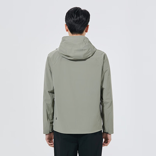 利郎【商场同款】防水风衣男连帽防风通勤户外轻运动外套秋季2025新款 灰绿（25QFY6041Y） XL 175/92A