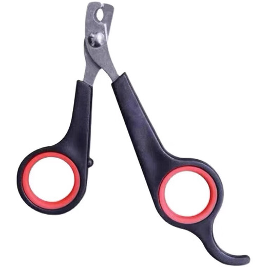 Pet nail clipper, kitten cat nail clipper, cat nail clipper, living small pet universal nail clipper, pet nail clipper - black and red style - 1 piece