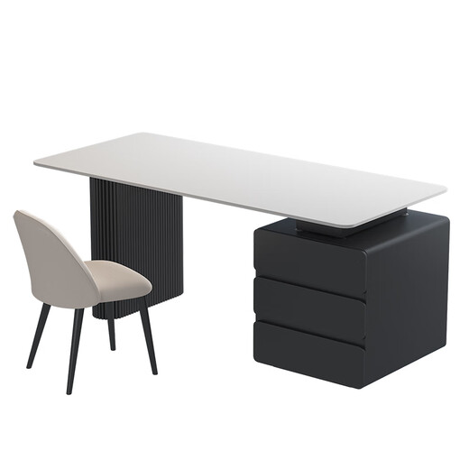 Zuoke Zuojia slate desk light luxury modern simple office desk home computer table and chair combination study large writing desk desk with cabinet 120cm