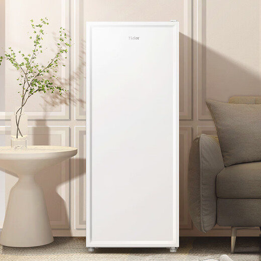 Haier vertical freezer household first-class energy efficiency without defrosting 290/335 small fully refrigerated quick-freezer single-door refrigerator drawer-type breast milk side door large-capacity home appliance subsidy 211 liters art frame white model丨5-layer partition丨1.38 meters high