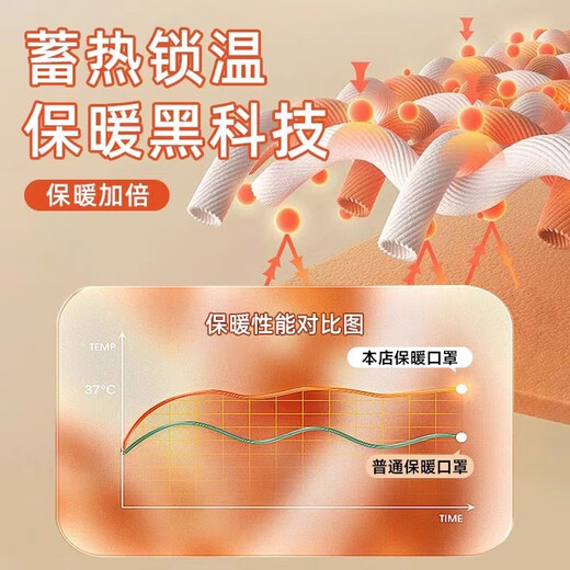 Chu Doctor Warm Mask Sun Protection Men and Women Cycling Autumn and Winter Thickened Breathable Holes Cold and Windproof Mask Washable Black