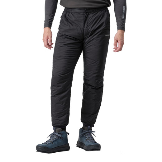 SHIMANO 25 models WP-066Y fishing pants, winter boat fishing, iron plate rock shore fishing insulation pants, black-M size (produced in Vietnam)