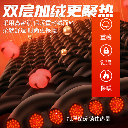 JEANSWEST LIFE JEANSWEST polar fleece stand-collar jacket for men in autumn and winter plus velvet thickened warm loose jacket for men's casual tops