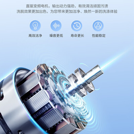 Haier pulsator washing machine fully automatic 12KG primary color new product launch direct drive one-level frequency conversion ultra-clean seven-dimensional shock absorption mall same model XQB120-BZ20X0