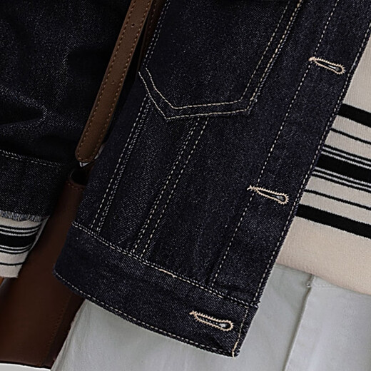 Cypress Lapel Long Sleeve Washed Denim Jacket Women's 2025 Autumn New Korean Style Simple Casual Top