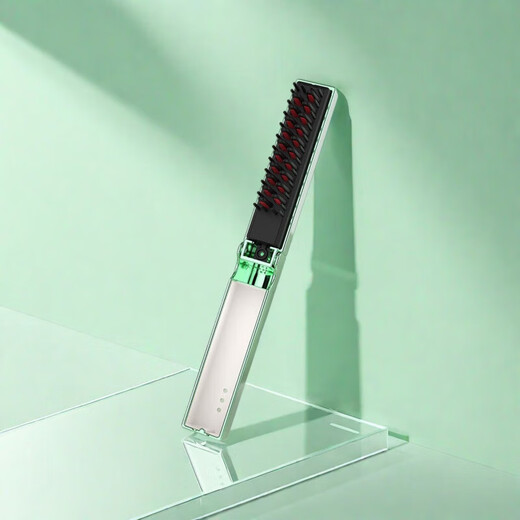 Xiaomi Guoba Trendy Life Appliances New Wireless Folding Hair Straightening Comb Intelligent Temperature Control Negative Ion Hair Care Curling Artifact Student Dormitory Straightening and Curling Dual-Purpose Inner Buckle High Top of the Head Does Not Harm Hair Girly Pink Long Battery Life-Smart Power Off-Professional