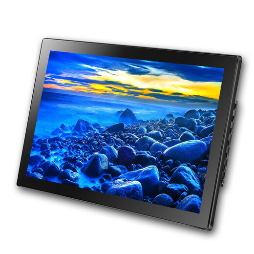 OWNEW máquina de publicidad multifuncional de alta definición marco de fotos electrónico imagen álbum de fotos electrónico reproductor de video musical marco de fotos digital soporte de marco de fotos 17 pulgadas independiente negro + disco U 32G