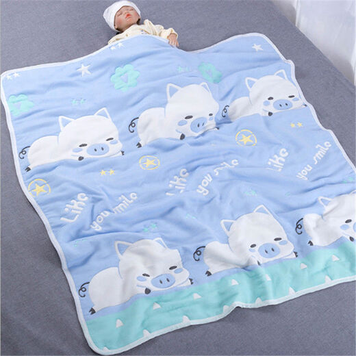 10 ten-layer gauze quilt, pure cotton thickened baby bath towel, baby blanket, children's quilt, newborn wrap, spring, autumn and winter, little star purple 120*150CM (extra thick)