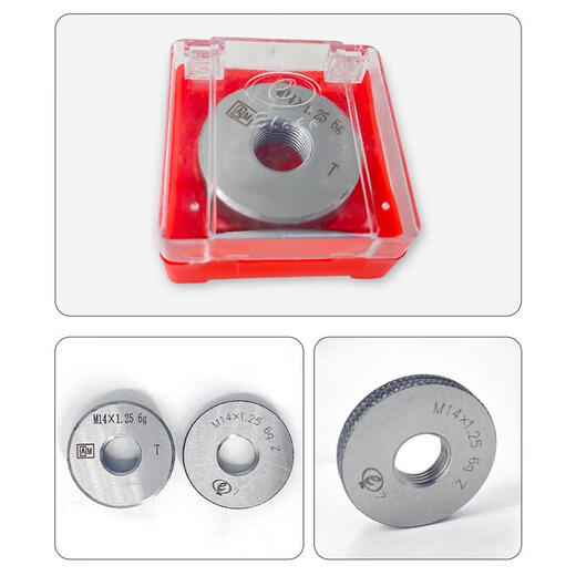 AM Elite metric thread ring gauge fine tooth gauge through and stop gauge external thread gauge M2*0.25~M29*0.75 6g M16*0.56g
