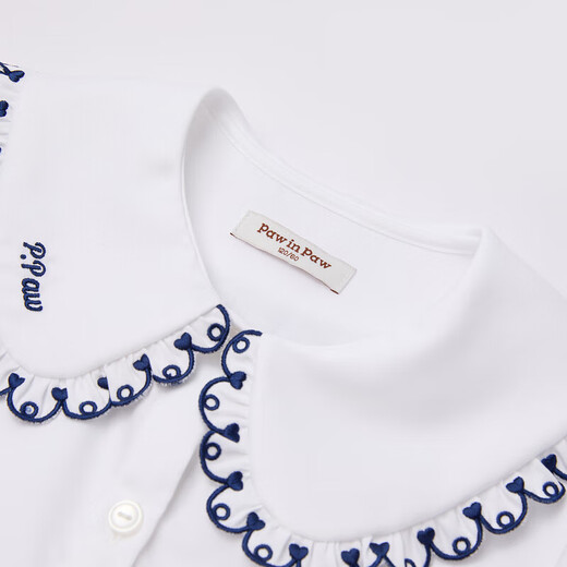 PawinPaw25 pre-sale PawinPaw cartoon bear children's clothing 25 autumn new girls long-sleeved shirt Ivory ivory/39 110