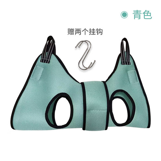 Zhizhou cat nail clipper fixed bag artifact anti-scratch control cat bag bathing anti-bite control hanging pet grooming hammock lake blue M recommended 20Jin Jin equal to 0.5kg, two hooks included