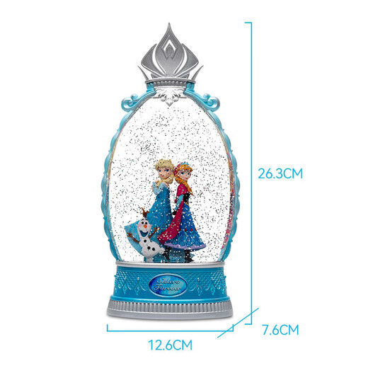 Disney (Disney) Music Box Frozen Elsa Princess Music Box Crystal Ball Girl 10th Birthday Gift Crown Wind Lantern