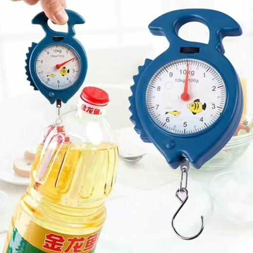 
Hand-held scale Spring scale Fishing scale Small scale Household portable hook groceries Scale High-precision mini luggage scale 10kg Hand-held scale - semicircular model - random color - 1 piece Can be weighed 10kg