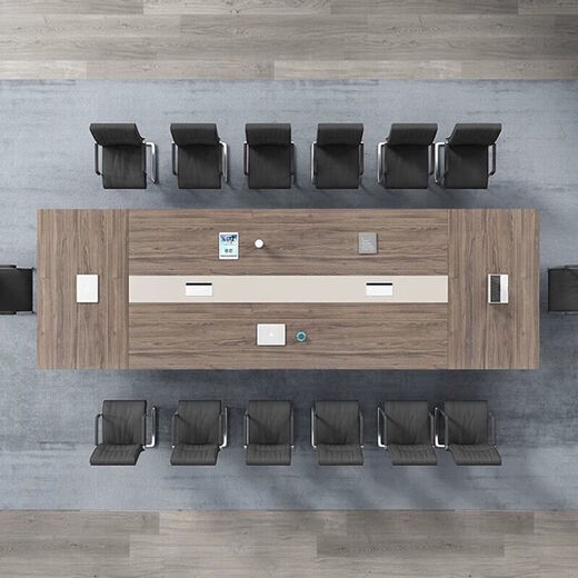 Large conference table long table workbench office long table and chair combination training office furniture simple and modern 2 meters * 1 meters upgraded and thickened