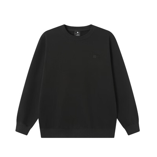 Jingjing Tokyo-made velvet sweatshirt men's 25 autumn new thickened heating loose couple versatile T-shirt black L