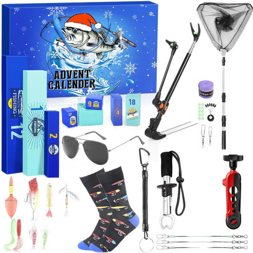 Shantou Lincun cross-border new product unicorn blind box hand-torn Christmas calendar children's outdoor fishing DIY building block toys XT-87 marine animal building block blind box