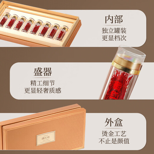Dingzhiyi Saffron Gift Box 10g Authentic and Special Tibet Gift Box High-end Gift Box for Parents and Elders to Meet Parents Mid-Autumn Festival Gift