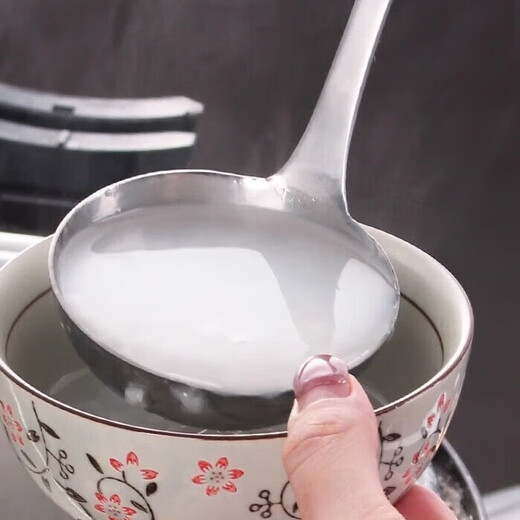 Commercial hot pot soup spoon colander thickened stainless steel household spoon long handle large spoon porridge spoon 8 points soup spoon