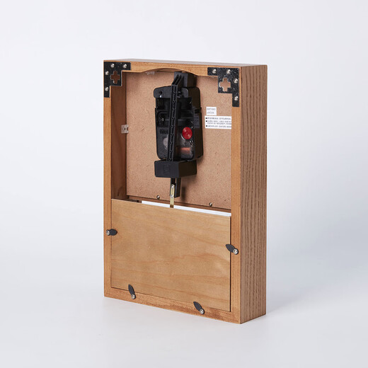 NITORI Yideli Home Furnishing Living Room Desktop Modern Simple Home Bedside Clock Solid Wood Pendulum Clock Dram Natural Color