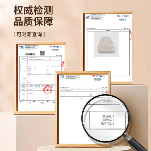 Red Dragonfly Wool Hat Women's Autumn and Winter Warm Knitted Hat Ear Protection Loose Cold Hat Thickened Wool Pile Cotton Hat