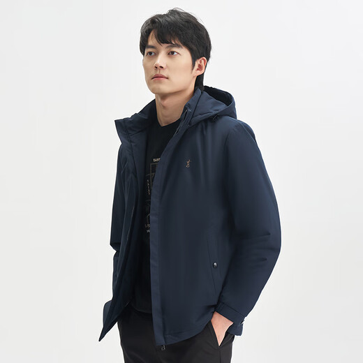 TRIES Men's Jacket Thick Graphene Removable Hood Windproof Spring and Autumn New Outdoor Top