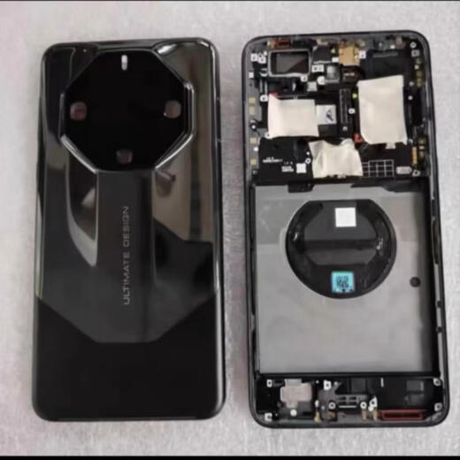 Suitable for Huawei mate60pro back cover original disassembly mate60 back shell glass original extraordinary master back shell mate60pro integrated middle frame back cover Yadan black 9