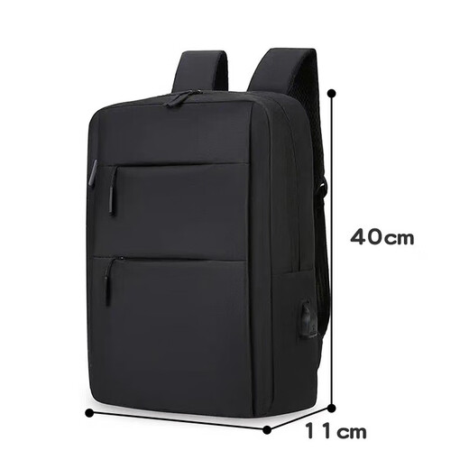Men's backpack new style simple large capacity business computer backpack outdoor travel fashion casual student school bag black