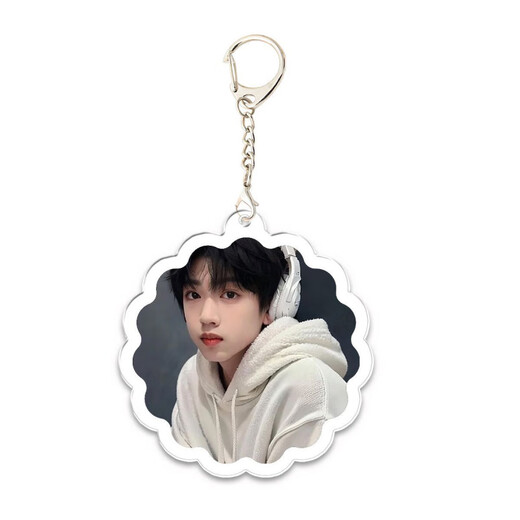 Zhang Guiyuan's new peripheral double-sided transparent keychain school bag pendant to support students' gift customization KXPB16790 5CM