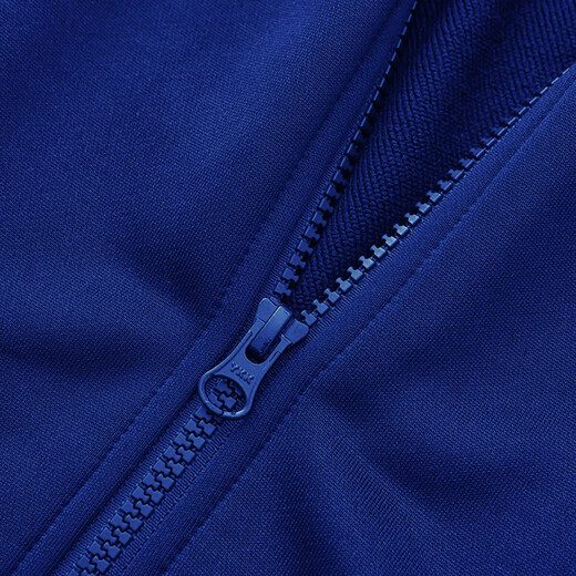 Adidas jacket men's spring and autumn running sports knitted stand-up collar jacket outdoor sportswear blue orange L