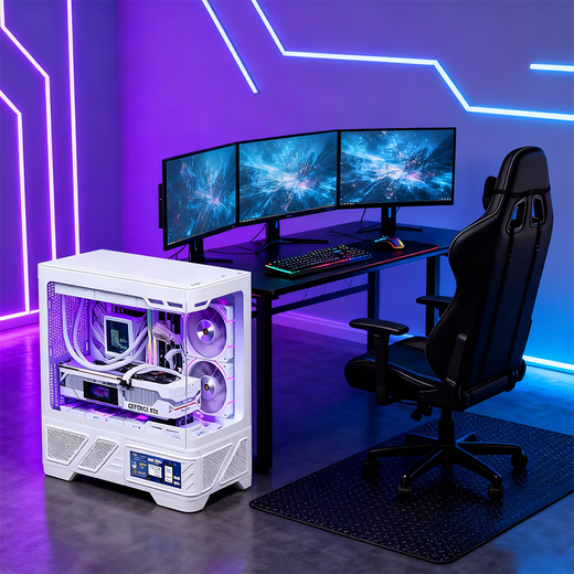 ASUS family bucket 9800x3d host RTX5070Ti 5080/5070 graphics card assembly computer host game host e-sports design desktop host DIY complete machine 9800X3D+9070XT丨Configuration five