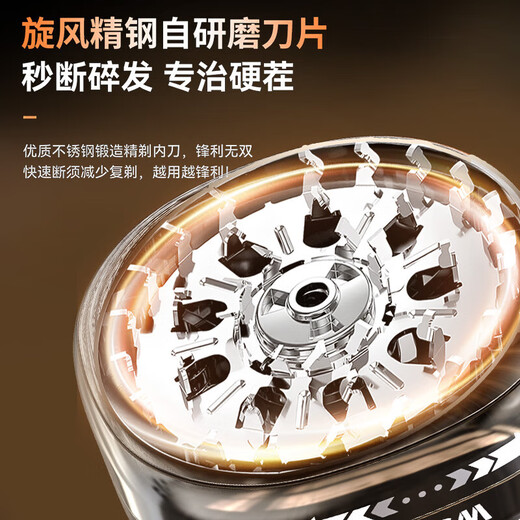 Wushang Hair Clipper 2025 New Bald Head Artifact High Power Men's Self-Service Hair Clipper Shaver for Shaving Bald Head