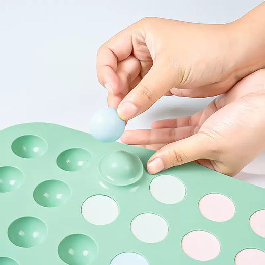 Yusenyi semi-circle silicone heart grinding tool chocolate ball mousse spherical mooncake baking fu stuffing bubble mold cake flow sandwich 36 semi-circle molds 3cm 36 semi-circle molds 3cm 36g