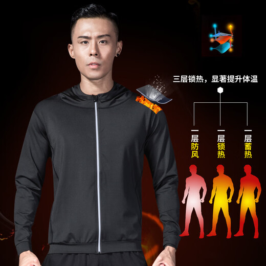 LI NING Li Ning Sports Jacket Men's Winter Fitness Jacket Plus Velvet Windbreaker Autumn and Winter Quick-Drying Clothing Running Training Cycling Jersey Plus Velvet - Light Gray Jacket Plus Velvet Warmth - S